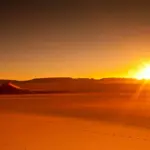 Sunset in the Desert